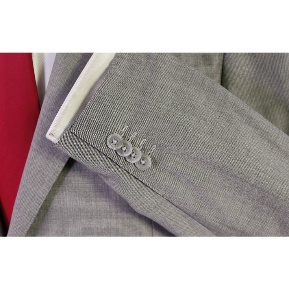 Corneliani Solid Light Gray 2-Btn Flawless Wool L… - image 6